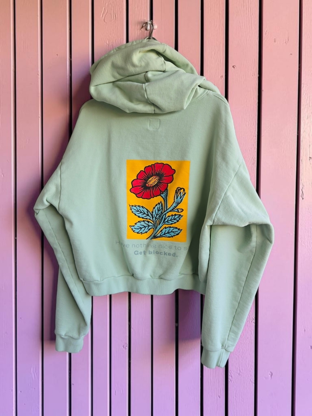 Boys Lie Streetwear Cropped Hoodie OS